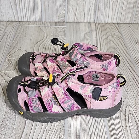 Keen Newport Pink Camo Hking Sandals Kids Size 3 - Picture 5 of 12